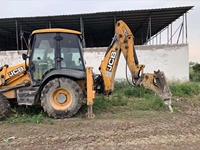 JCB 3CX — machine de tractopelle à 4 roues, avec marteau hydraulique, d'occasion