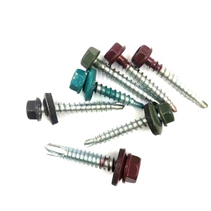 Penjualan Langsung Pabrik Sekrup Self Drilling Berwarna Sekrup Washer Hex Berlapis Cat Washer EPDM Berwarna - Product Image 1