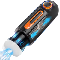6-in-1 Automatischer Masturbator für Männer mit Vakuumpumpe, Stoß-, Rotations-, Saug- und Heizfunktion