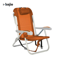 Chaise de plage pliable légère et portable en aluminium réglable Kejie OEM pour pique-niques en plein air