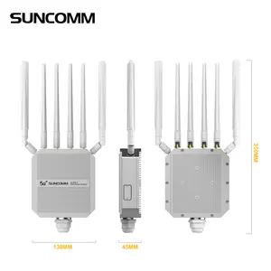 New Suncomm cp520 Pro 4G/5G ngoài trời CPE Dual Sim X65 wifi6 sa nsa PoE cung cấp điện 2.5Gbps Lan 5g ngoài trời Router