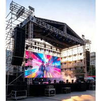 Écran LED de location 500*500 500*1000, boîtier en aluminium moulé sous pression, 7680Hz, taux de rafraîchissement élevé, 8K, étanche IP65, affichage pour concerts et scènes