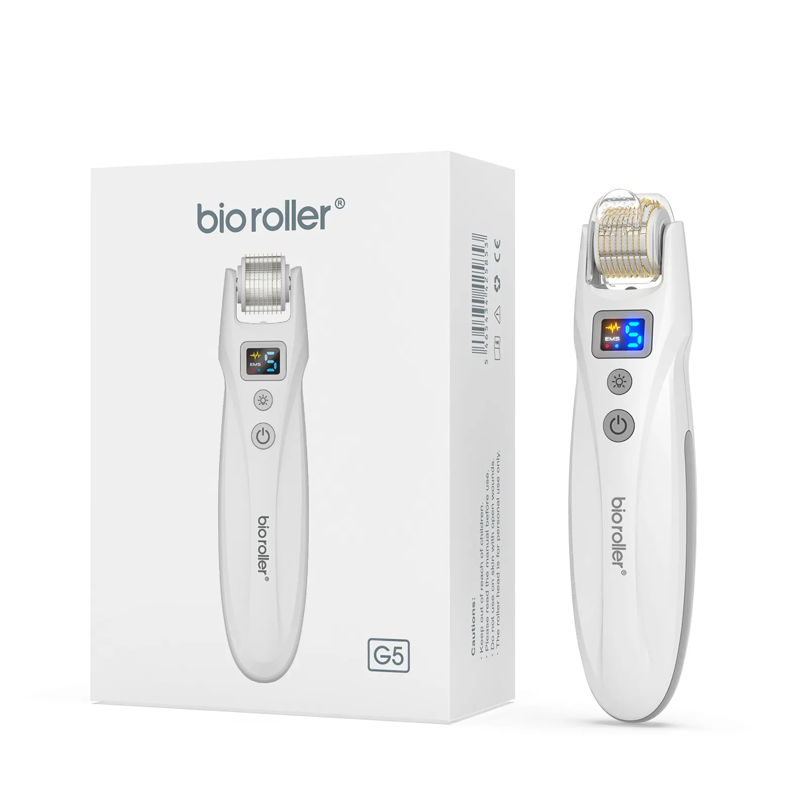 Bio Roller G5 Elektrische Led Licht Therapie Derma Roller 540 Pinnen Titanium Naald Voor Huidverzorging