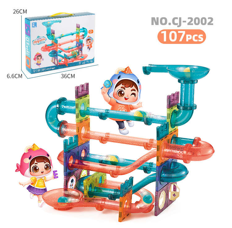 Magnetic track blocks 107 pieces 1003.2g
