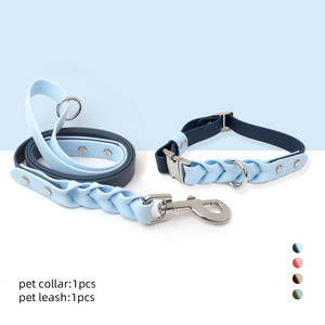 Direct Factory Custom Design Waterdichte PVC Hondentuig en -riemset met Bloemenlinten Luxe Intrekbare Riem Zilveren Metalen Gesp - Product Image 4