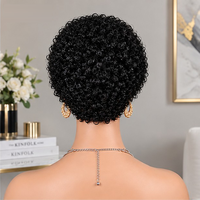 Perruques Courtes Bob Lace Front Pas Chères en Gros, Cheveux Humains Naturels Brésiliens Remy Pixie Bouclés pour Femmes