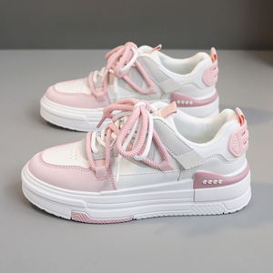 Zapatos de Mujer Hechos en China, Tendencia de Moda 2024, Zapatos Deportivos Casuales Transpirables, Zapatos Planos Blancos - Product Image 4