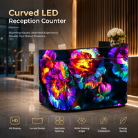 Pantalla LED Curva P2 Personalizada, Flexible, a Todo Color, para Bar, Cabina de DJ, Recepción y Tienda