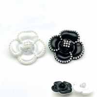 Boutons de jeans personnalisés en usine, boutons à tige dorée en alliage de zinc, fantaisie, en forme de fleur, avec logo, sans nickel