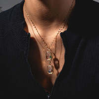 Collier pendentif médaillon DIY en acier inoxydable plaqué or 18 carats avec boîte photo transparente et pierres de zircon CZ, style rétro ouvrable