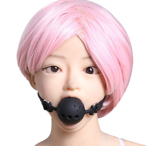 3 boyutu sevimli ağız fiş, ağız topu nefes Fetish silikon top delik açık ağız Fetish seks oyuncak ile fetiş sevgilisi için - Product Image 1