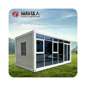 Luxury prefabricated villa prefab cheap movable storage modular Living home 40ft shipping flat pack container house f