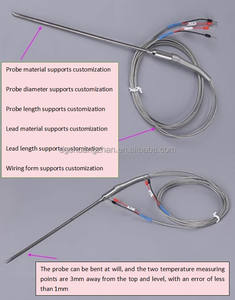 Connecteur de thermocouple de type K de haute précision N Sonde flexible à 1500 degrés dédiée au laboratoire universitaire - Product Image 6