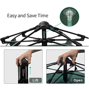 Tente <span class=keywords><strong>de</strong></span> <span class=keywords><strong>camping</strong></span> instantanée automatique pliable pour 3-4 personnes, en tissu Oxford polyester imperméable, pour <span class=keywords><strong>le</strong></span> <span class=keywords><strong>camping</strong></span>, <span class=keywords><strong>la</strong></span> randonnée et <span class=keywords><strong>la</strong></span> plage - Product Image 4