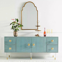 Armoire moderne en bois blanc à 5 tiroirs faite à la main, meuble de rangement pour salon et chambre à coucher, meuble TV pour appartement et salle à manger