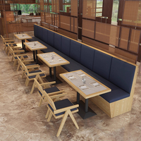 Mobilier commercial pour restaurant, banquettes en bois massif, canapés sur mesure, tables et chaises pour restauration rapide et traiteur
