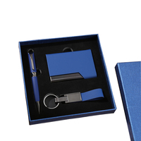Ensembles de cadeaux d'affaires promotionnels porte-clés Cardcase Signature Pen Notebook Bottle Customize Gifts Box