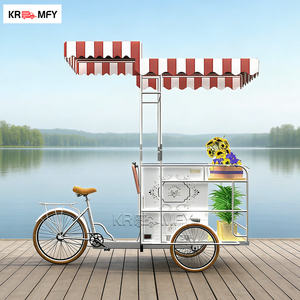 Chariot de vente ambulante pour crème glacée, boissons chaudes et aliments, avec congélateur à poussée libre - Product Image 5