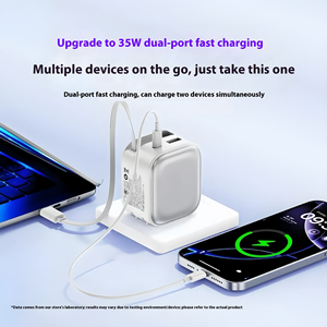 บล็อกที่ชาร์จ USB-C ติดผนัง35W DZ-028พร้อมสาย PD ที่ยืดหดได้ QC3.0ชาร์จเร็ว - Product Image 5