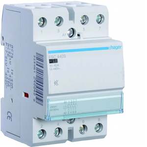 ESC440S Personalizzabile con Contattore Hager Silenzioso 40 A 230 V AC 4 NO 3 Moduli DIN - Product Image 1