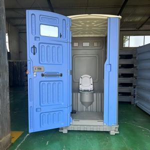 Toilettes portables durables en plastique préfabriquées pour extérieur, bureau, parc, école, hôpital, chantier - Product Image 1
