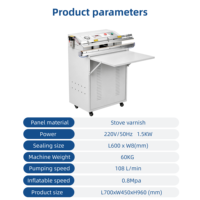 Machine de mise sous vide électrique semi-automatique, compatible 220V/110V, haute précision, faible bruit, facile à utiliser pour les textiles