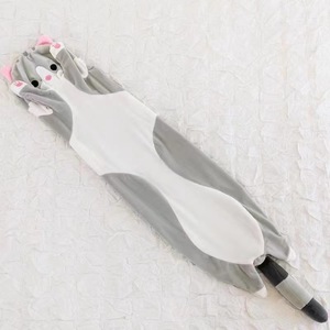 Peluche en forme de chat long jaune, jouet en peluche, poupée, adorable, grande poupée en tissu, coussin, poupée pour se coucher paresseusement, poupée pour les jambes - Product Image 6