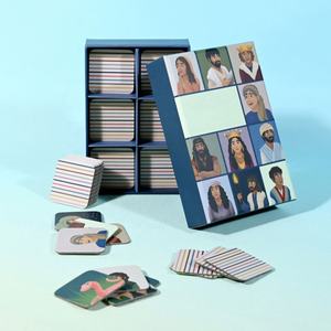 <span class=keywords><strong>Jeu</strong></span> <span class=keywords><strong>de</strong></span> société portable personnalisé Double <span class=keywords><strong>Solitaire</strong></span> <span class=keywords><strong>Classique</strong></span> Anime pour adultes, avec cartes <span class=keywords><strong>de</strong></span> <span class=keywords><strong>jeu</strong></span> fabriquées et questions familiales sur le thème du papier - Product Image 2