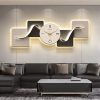 Nouvelle Horloge Murale LED Créative 2026 avec Détection Avancée pour Salon, Décoration Intérieure Unique, Horloge Silencieuse et Peinture Murale
