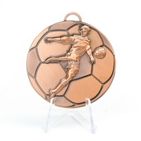 Fútbol medallas y trofeos de fútbol logotipo personalizado recuerdo medallas personalizadas oro plata aleación de zinc Metal arte libre 3D deporte moderno