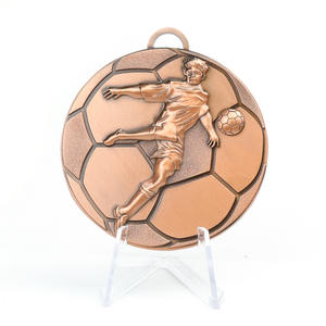 Football Football Médailles et Trophées Logo Personnalisé Souvenir Médailles Personnalisées Or Ruban Alliage de Zinc Métal Art Gratuit 3D Sport Moderne - Product Image 5