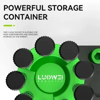 Support de rangement rotatif à 360° pour tournevis LUOWEI LW-316 avec aimants intégrés pour le rangement des tournevis de réparation
