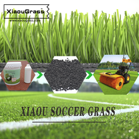 Mixed Color 50mm Kunstrasen teppich für Fußball-/Fußballfelder Umwelt freundliches, langlebiges, rutsch festes synthetisches Fußball gras