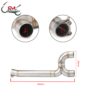 Moto tuyau d'échappement slip-on évasion moto lien moyen tuyau connecter tube pour Yamaha fz6 échappement S2 FZ6N FZ6S <span class=keywords><strong>FAZER</strong></span> 2004-2010 - Product Image 3