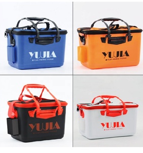 Nuovo prodotto bianco arancione blu nero rosso pieghevole scatola <span class=keywords><strong>di</strong></span> pesce vivo impermeabile EVA soft bait bag EVA Fishing Bag - Product Image 6