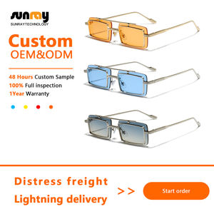 Gafas de Sol con Marco Metálico, Lentes Coloridas Personalizadas al por Mayor, Logotipo Personalizado de Moda OEM, Protección UV400 Antideslumbrante para Conducir, Unisex Vintage - Product Image 2