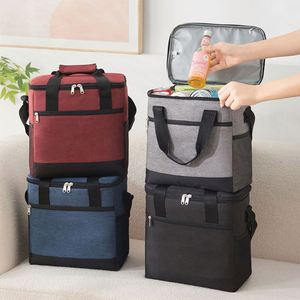 Xx785 Custom Logo Insulated Bento Outdoor Portable Large Capacity <b>Ice</b> <b>Pack</b> Oxford Cloth Thickened Aluminum Foil Picnic <b>Bag</b> - Product Image 3