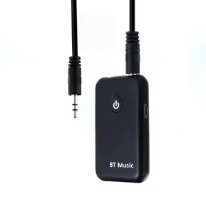 HG hot sale Bluetooth Audio Transmitter and Receiver with Built-in Battery Wireless Audio Receiver with Mic for car