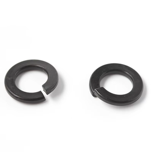 Arandela de seguridad tipo B DIN 127B, de acero para resortes, acabado en óxido negro, con extremo cuadrado - Product Image 2