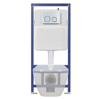 Badezimmer eingebaute Zisterne Wand hing Toilette Wassertank verdeckte Zisterne mit Edelstahl rahmen