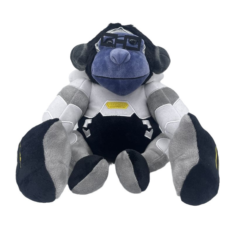 Colorful Jumbo Winston Plush Gorilla Doll Toy - 25cm