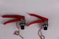 Vanne d'extincteur en cuivre DCP chromée, accessoires d'équipement incendie, vannes électroplaquées pour extincteurs, directement de l'usine