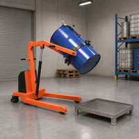 Chariot de manutention de fûts électrique YL300, vitesse de levage 120 mm/s, inclinateur hydraulique de fûts pour la manutention de matériaux en entrepôt
