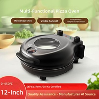 Four à pizza et machine à griller, Nouveau modèle 1200W, Plaque chauffante électrique pour usage domestique, EU 220V / US 110V