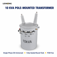 Transformateur de distribution monophasé immergé dans l'huile LEINENG, type poteau, 11 kV 240/480 V 10-167 kVA, enroulement en cuivre, pour installation aérienne, 50 Hz