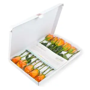 Boîte à fleurs d'expédition personnalisée en gros Emballage de cadeau de luxe Boîtes maman pour bouquets de fleurs