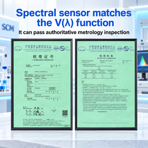 เครื่องวัดความสว่างแบบสเปกตรัม Linshang LS330 สำหรับวัดค่าลักซ์ CCT CRI UVI PPFD และการวิเคราะห์แสงสำหรับการปลูกพืช - Product Image 6