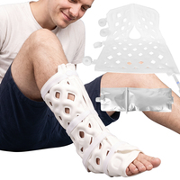 Attelle de cheville et de pied en thermoplastique légère et respirante, remplace le plâtre pour la rééducation des fractures et entorses de la cheville et du pied