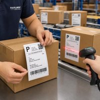 Étiquettes d'expédition autocollantes thermosensibles durables et imperméables 4x6 pouces, étiquettes de prix à code-barres pour l'épicerie et l'industrie (personnalisables)