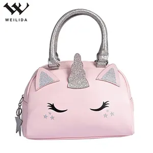 Fashion PU Glitter Baby Cute Cartoon Kids Small Handbag Mini Kids Purses and Handbags Custom Design / Logo Is Available Optional